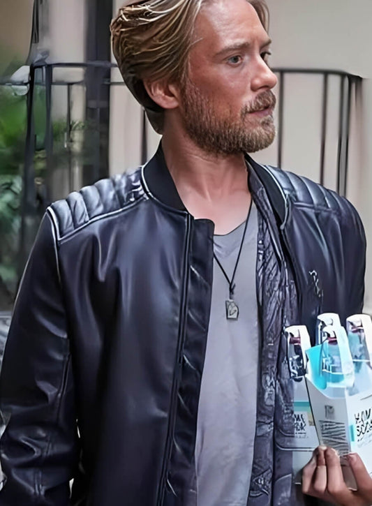You Tv Series Lou Taylor Pucci Black Leather Jacket