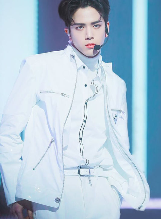 Younghoon The Boyz White Cotton Jacket