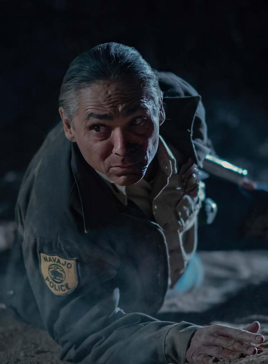 Zahn McClarnon Dark Winds Brown Cotton Jacket