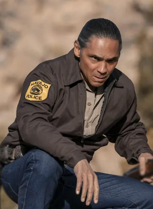 Zahn McClarnon Dark Winds Brown Cotton Jacket