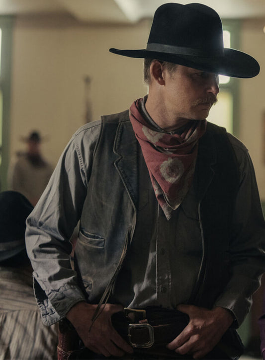 Zane Davis 1923 Brown Leather Vest