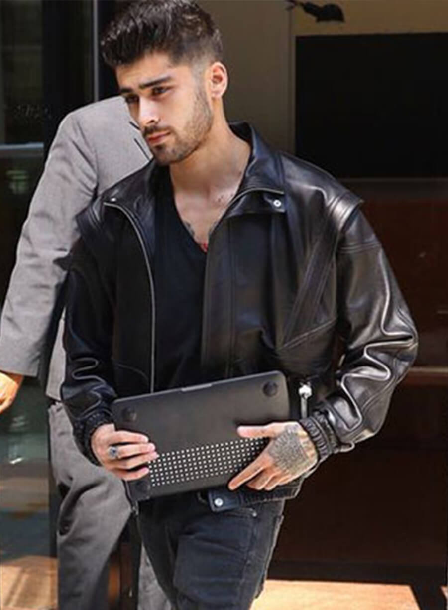 Zayn Malik Black Leather Jacket