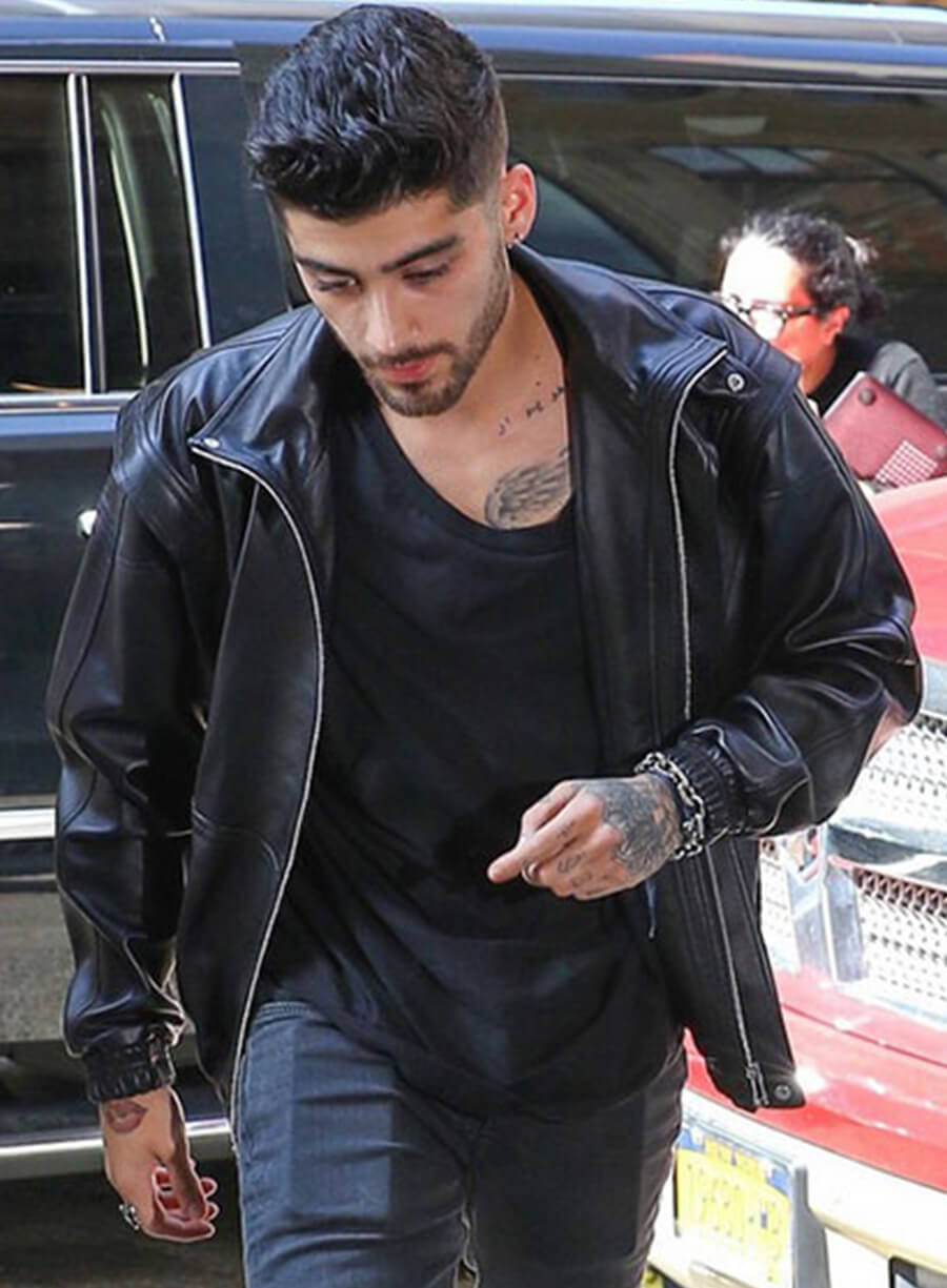 Zayn Malik Black Leather Jacket