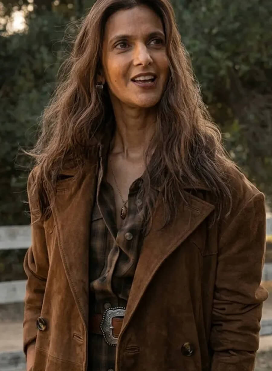 Zoe Macon Lanterns S01 Suede Leather Coat