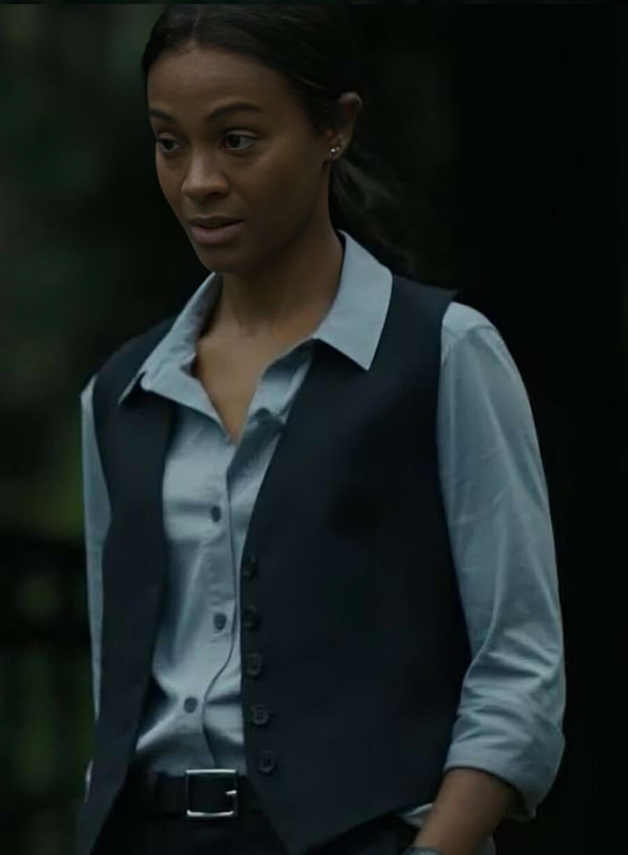 Zoe Saldana Special Ops Lioness Black Vest