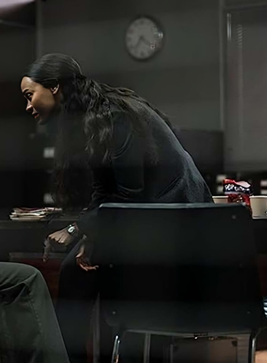 Zoe Saldana Special Ops Lioness Grey Blazer